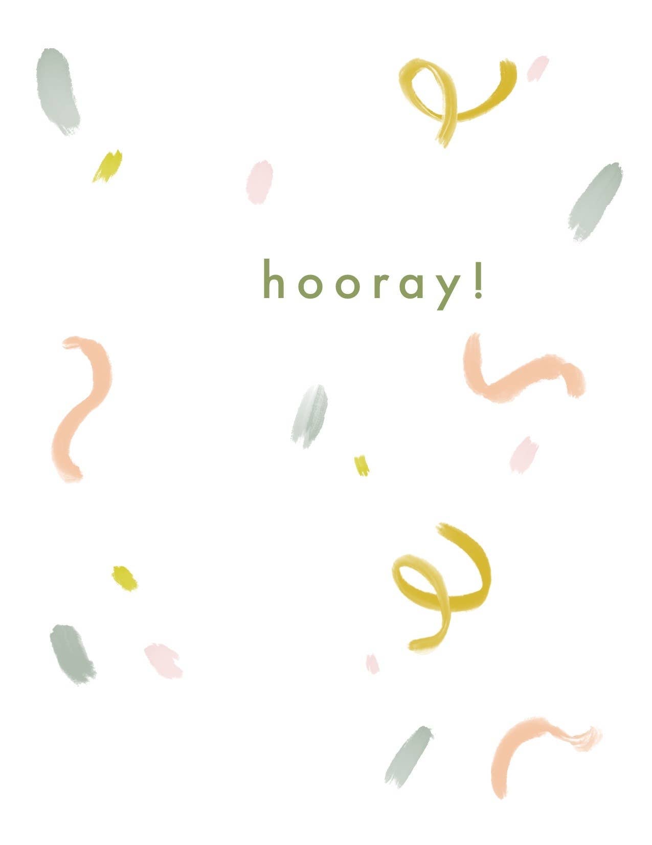 Hooray + Hello You - 2 in 1 Card & Postcard