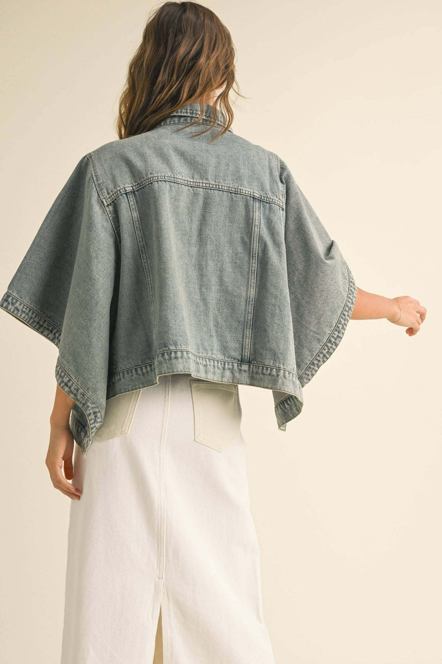 Cape Denim Jacket