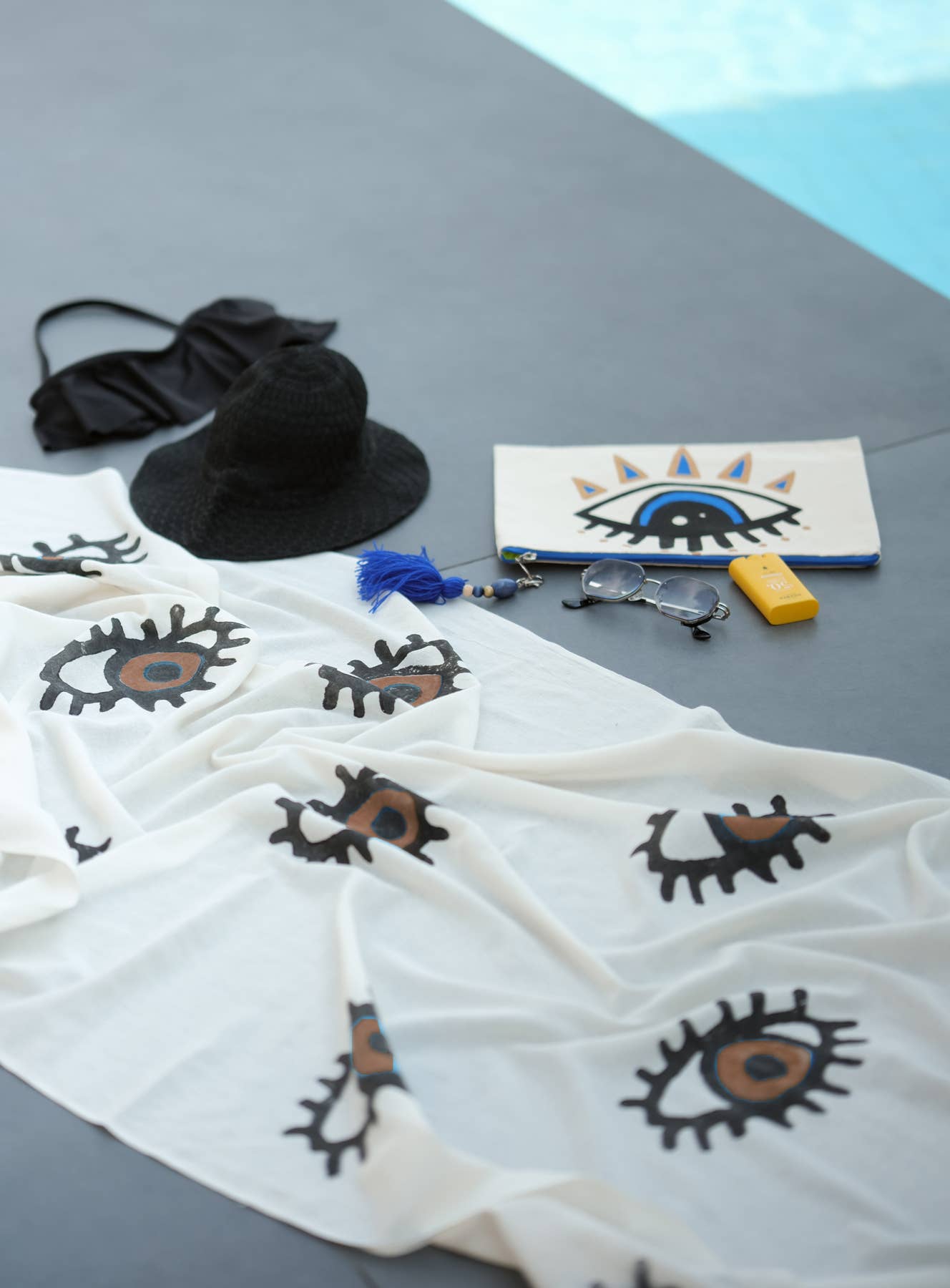 Evil Eye Beach Towel