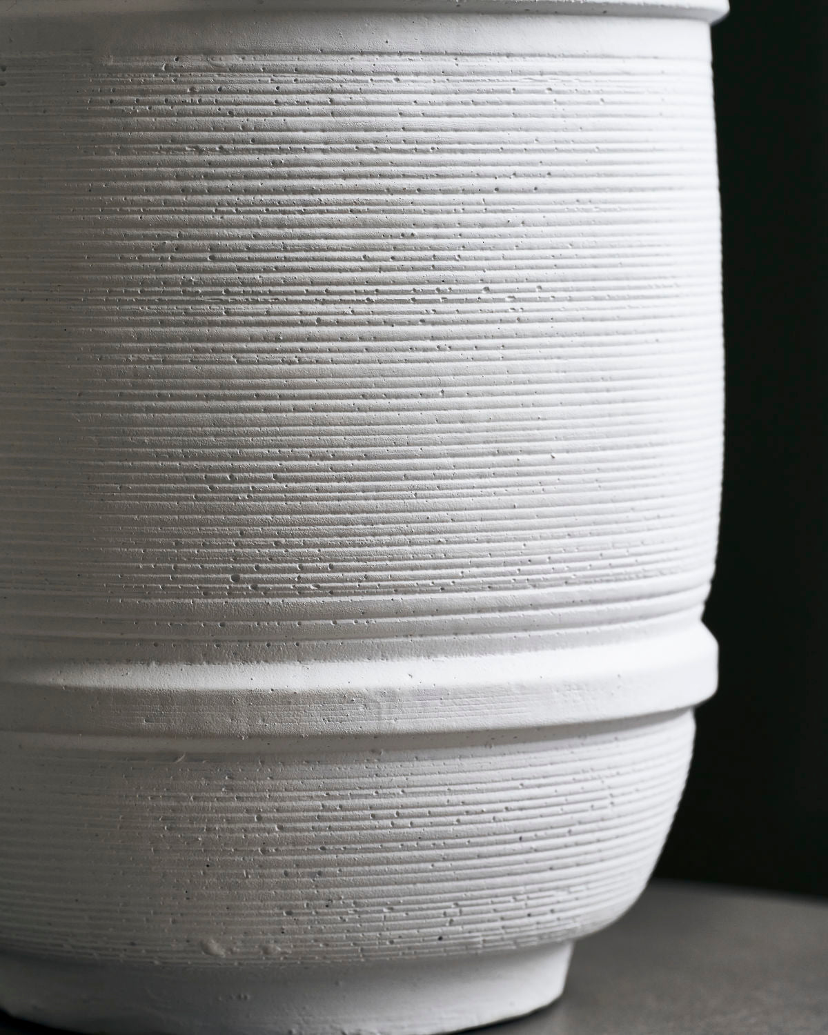 White Cement Planter
