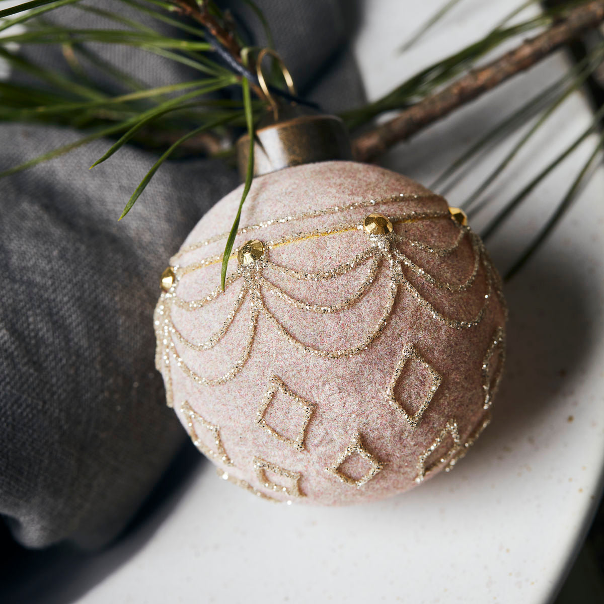 Sand Velour Mini Ornament