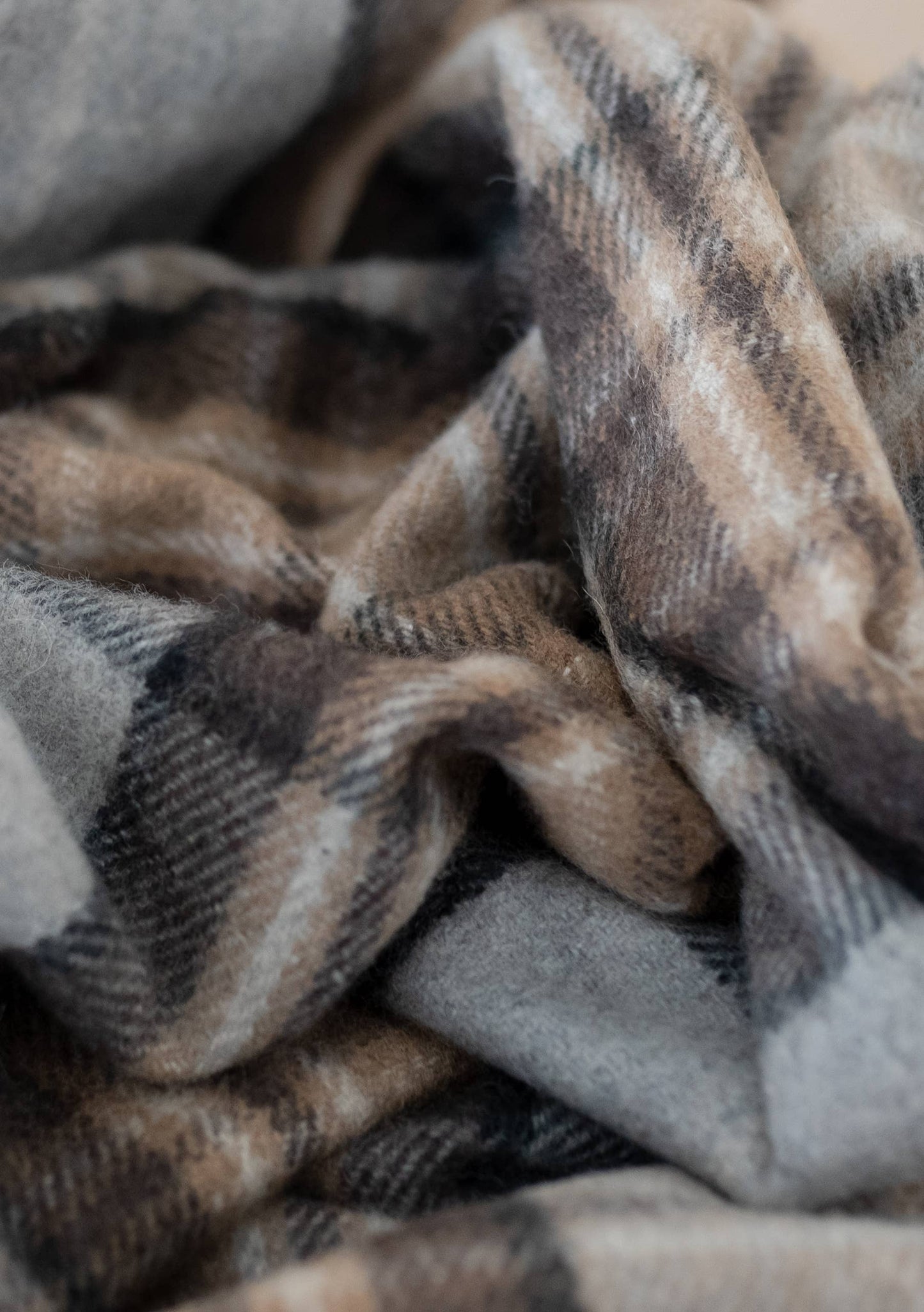Recycled Wool King Blanket in Mackellar Tartan