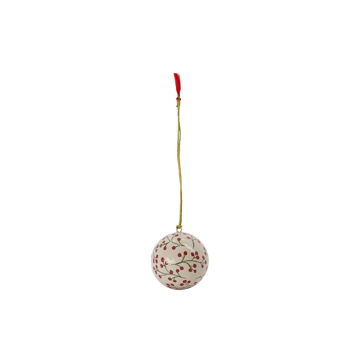 Paper Mache Berries Ornament