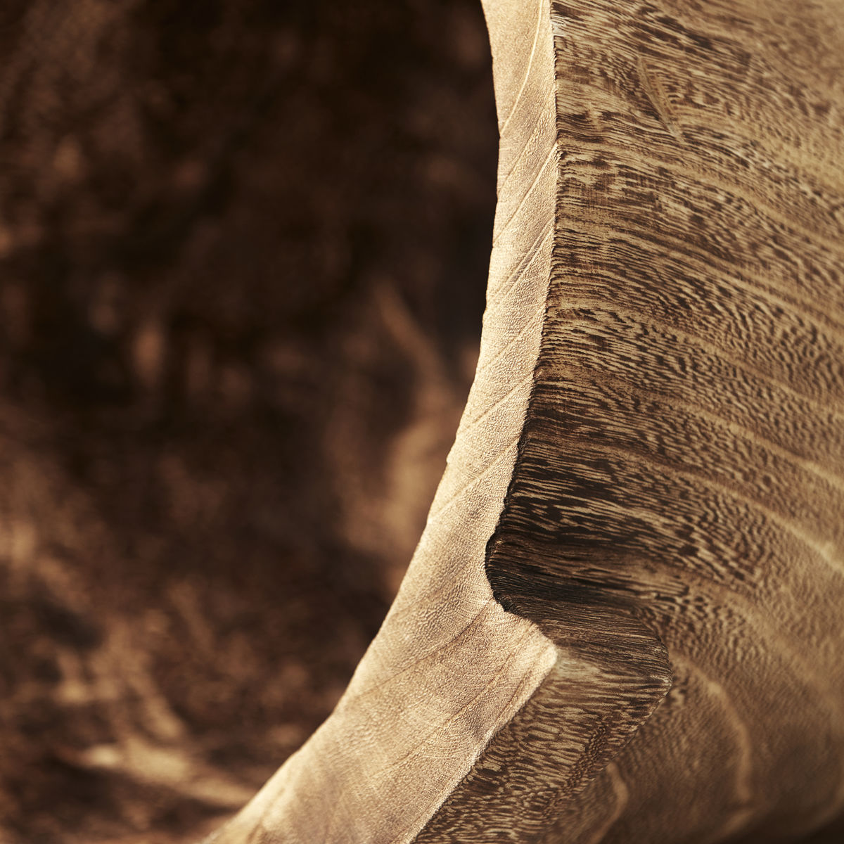 Craft Carved Wood Bowl