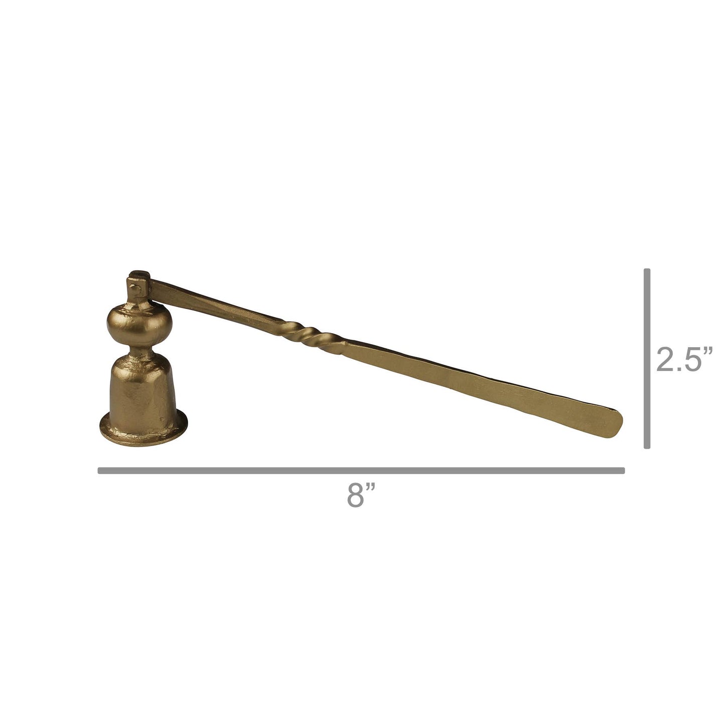 Iron Candle Snuffer - Brass