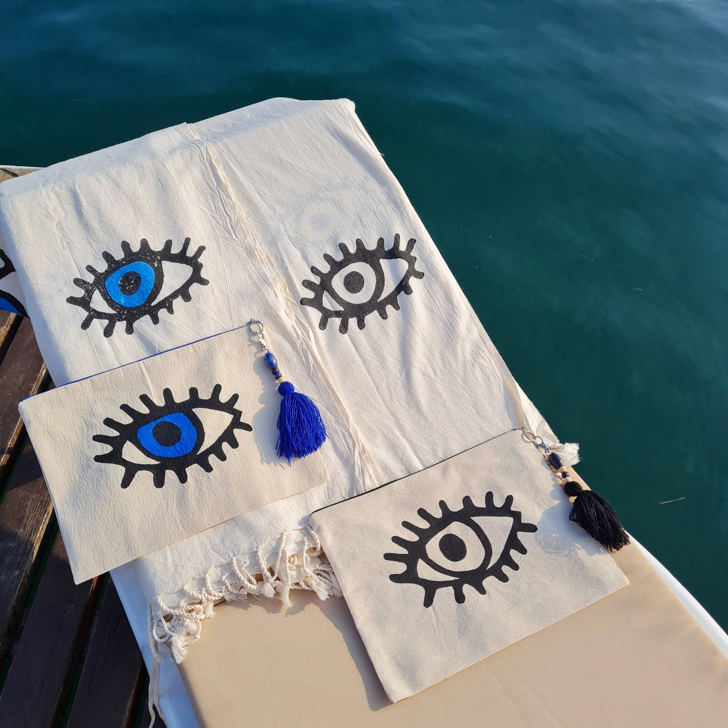 Evil Eye Beach Towel