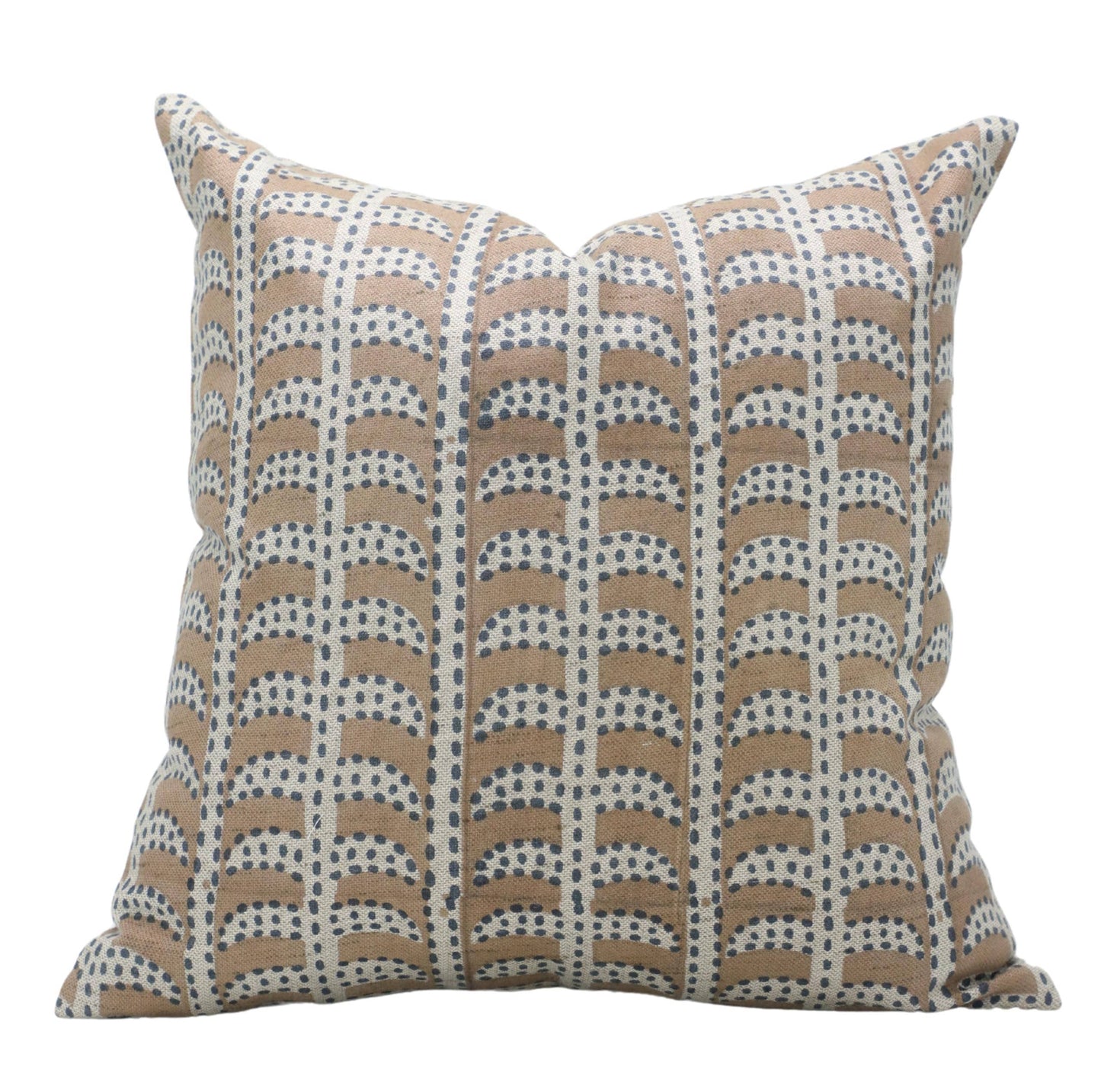 Interior Block Print Linen Blend Pillow Cover - Garud
