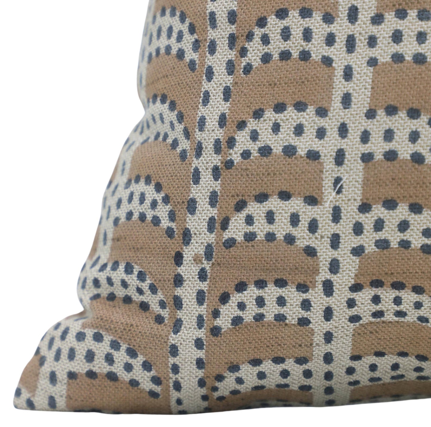 Interior Block Print Linen Blend Pillow Cover - Garud