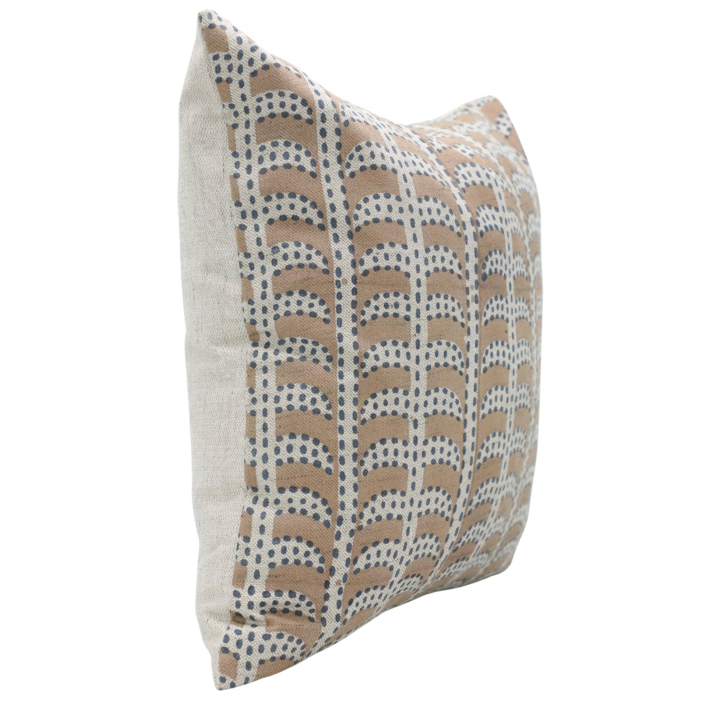 Interior Block Print Linen Blend Pillow Cover - Garud