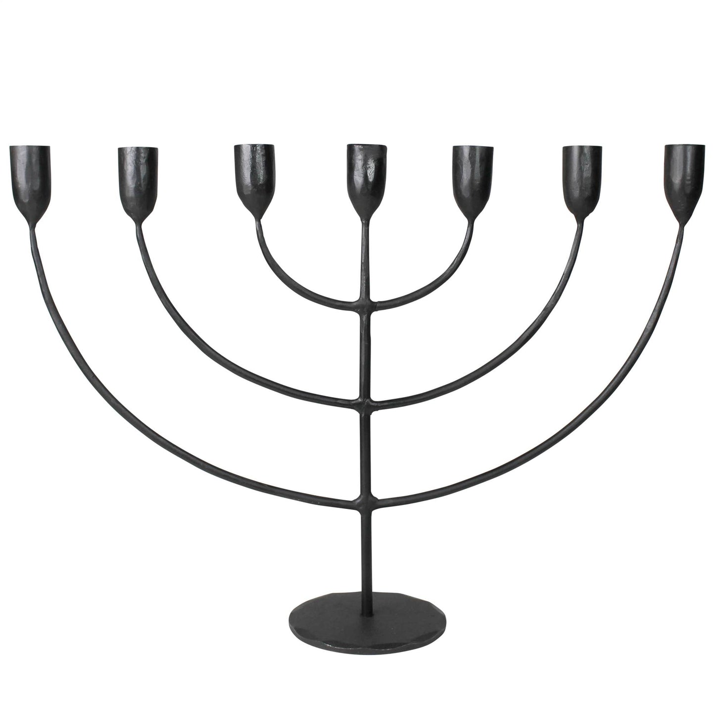Iron 6 Arm Menorah