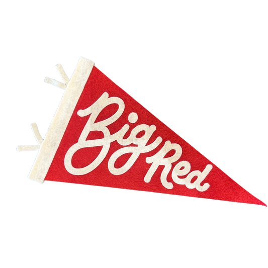 Big Red Pennant Flag