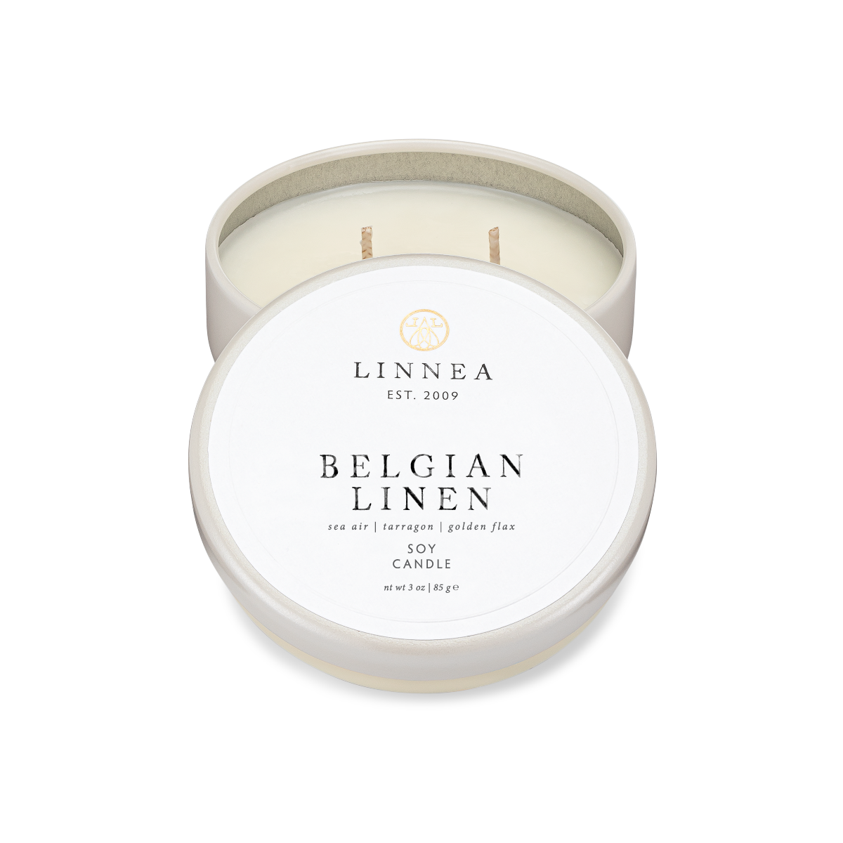 Belgian Linen Petite Candle