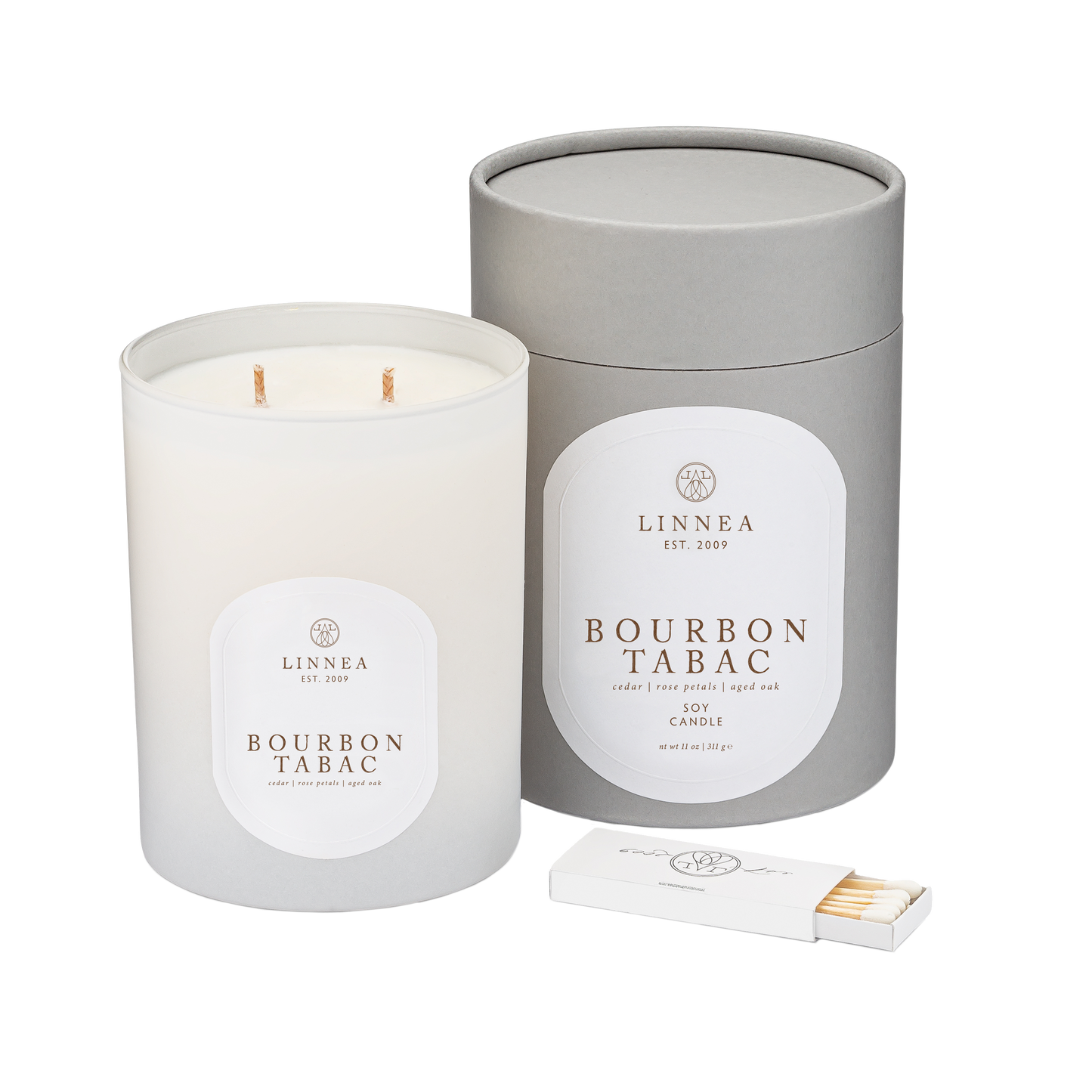 LINNEA Candle - Bourbon Tabac
