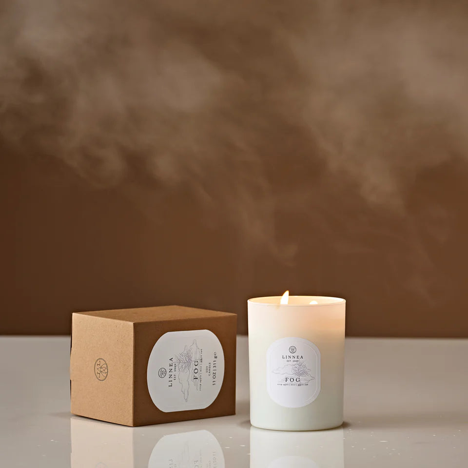 Linnea fog large candle