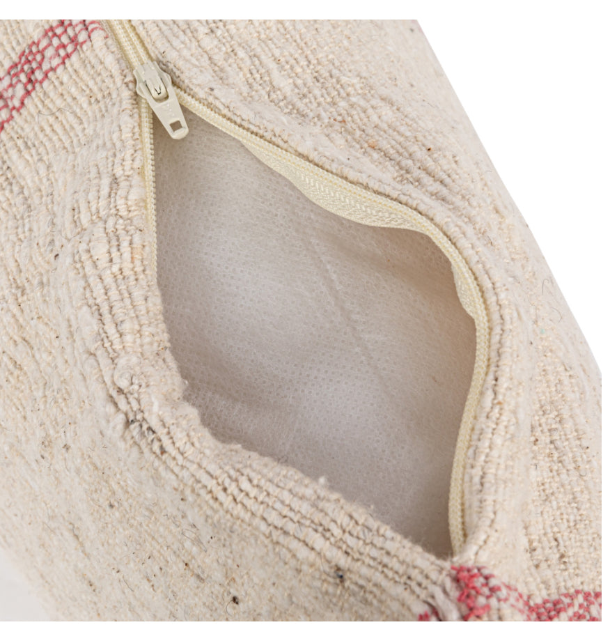 24”L x 16”W Woven Cotton Lumbar Pillow