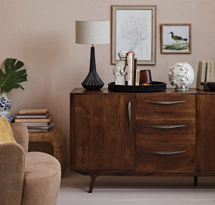 Mango Wood Table Lamp