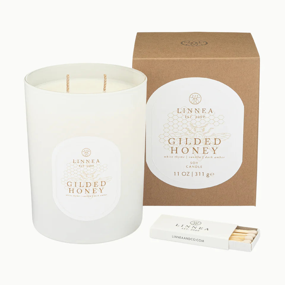 Linnea Gilded Honey 2 wick candle