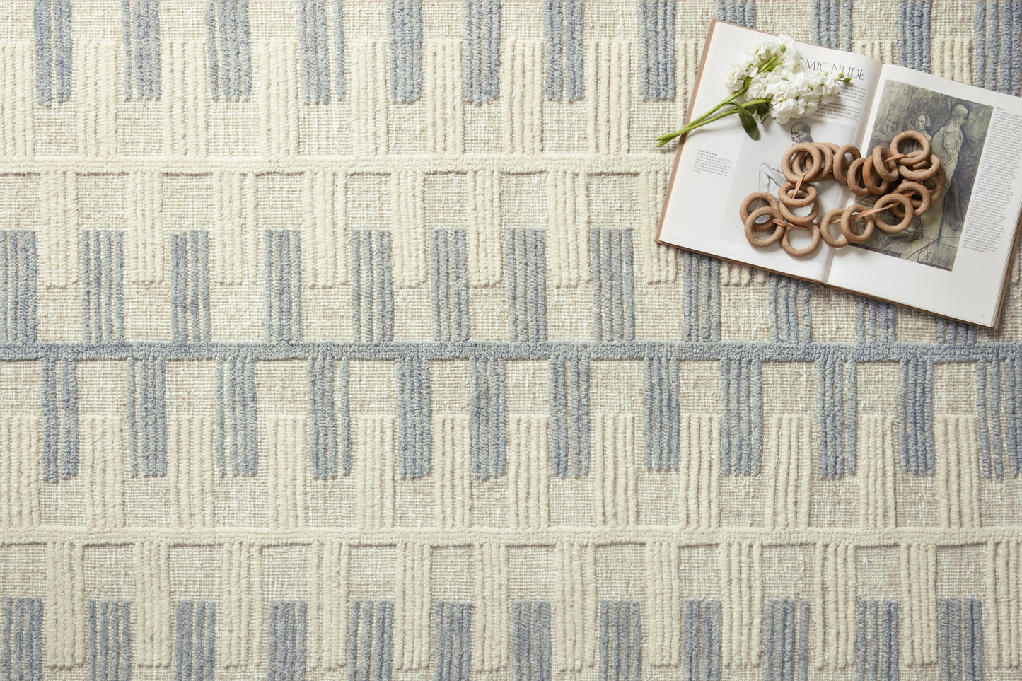 Harrison Rug - Ivory/Slate - HAR-02