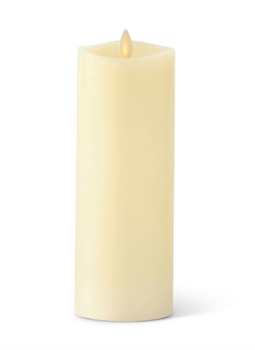 3x8.5" Ivory Flameless Candle