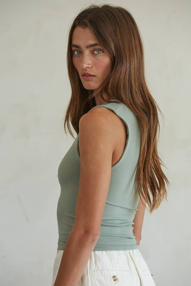 S1187N | Double Layered Seamless Top