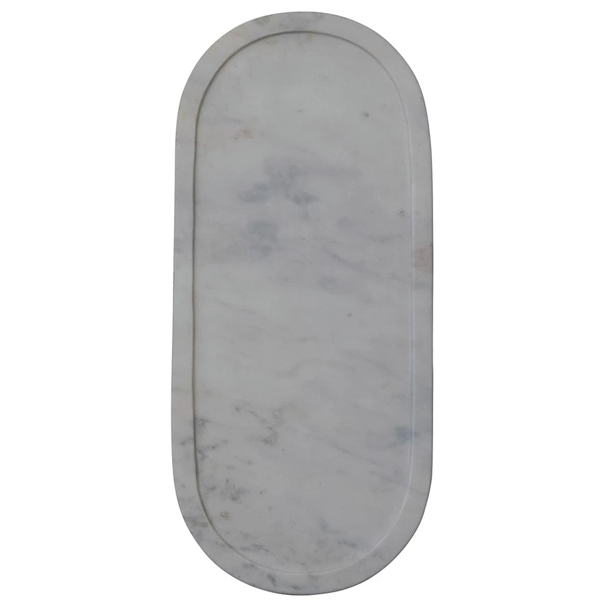 marble oblong tray