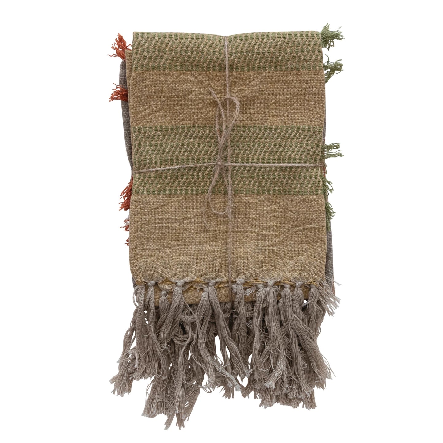 S/3 Cotton Fringed Tea Towels