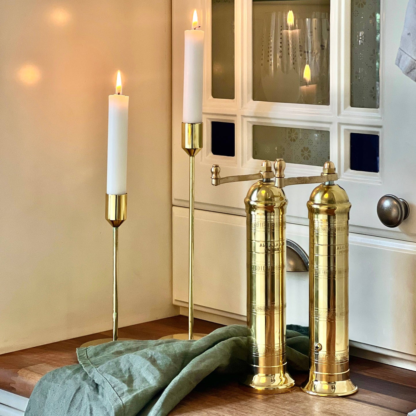 9" Solid Brass Salt Grinder