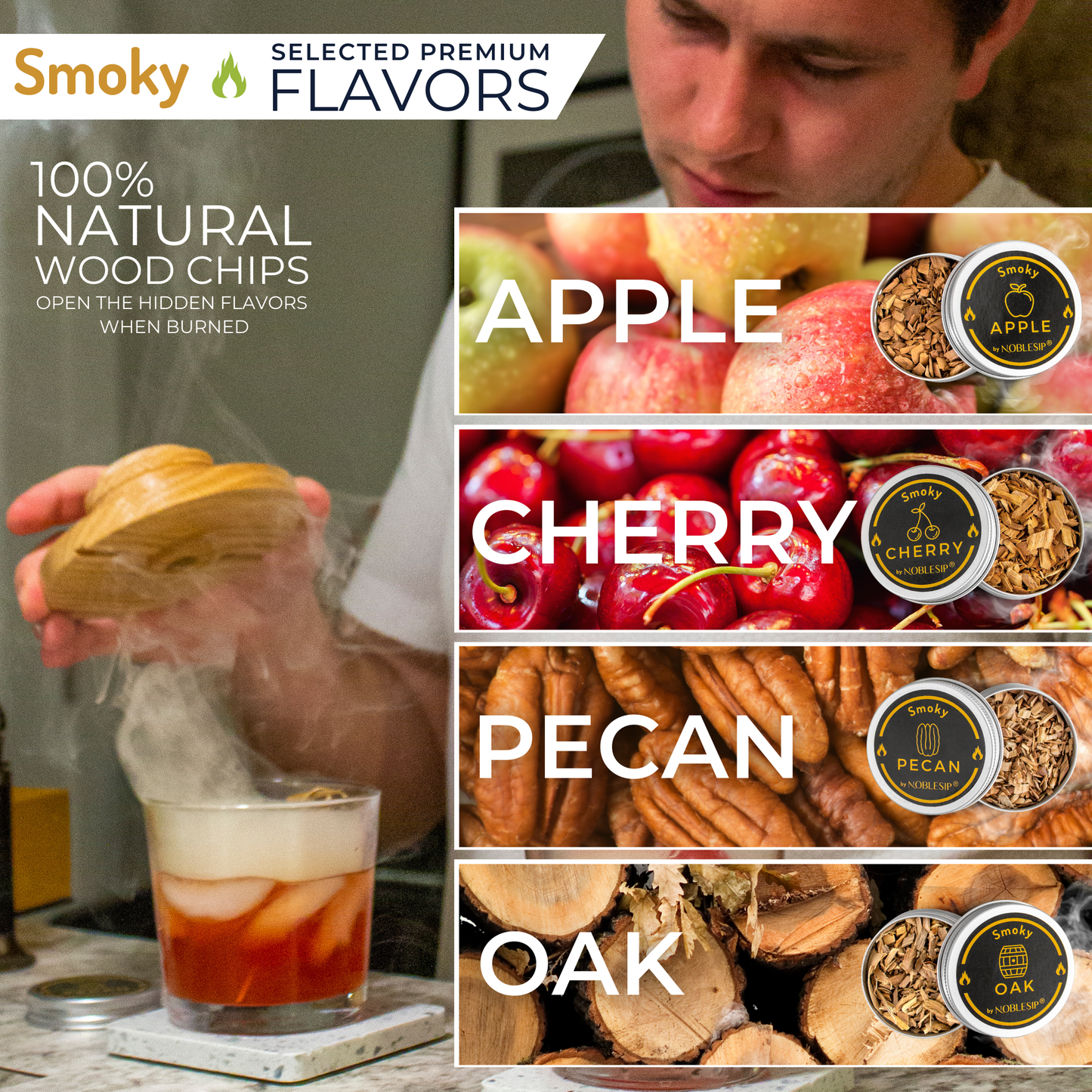 Whiskey Cocktail Smoker Kit