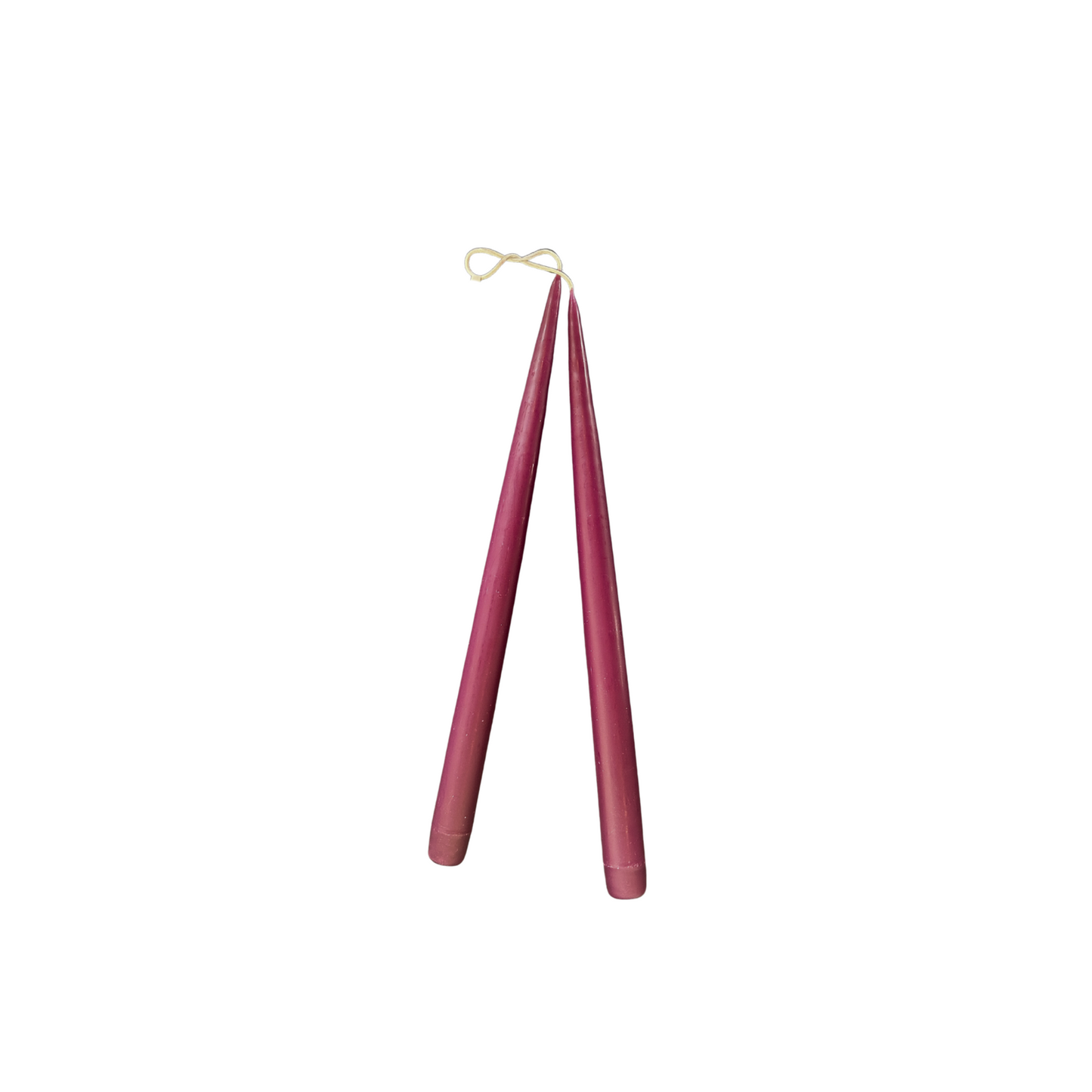 Hand-Dipped Taper Candle Pair - 13"