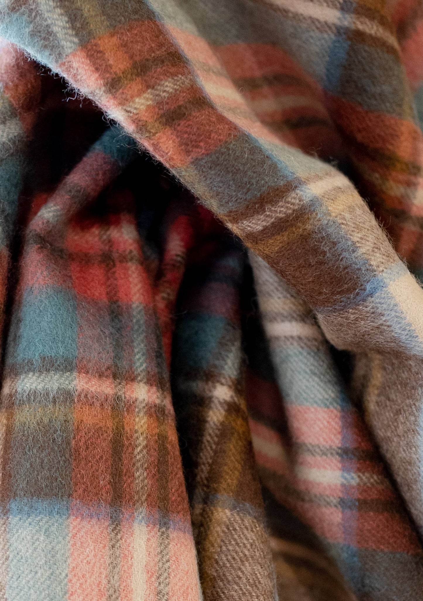 Lambswool Knee Blanket in Stewart Dress Antique Tartan