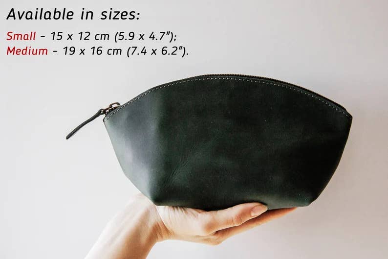 Leather Makeup Bag