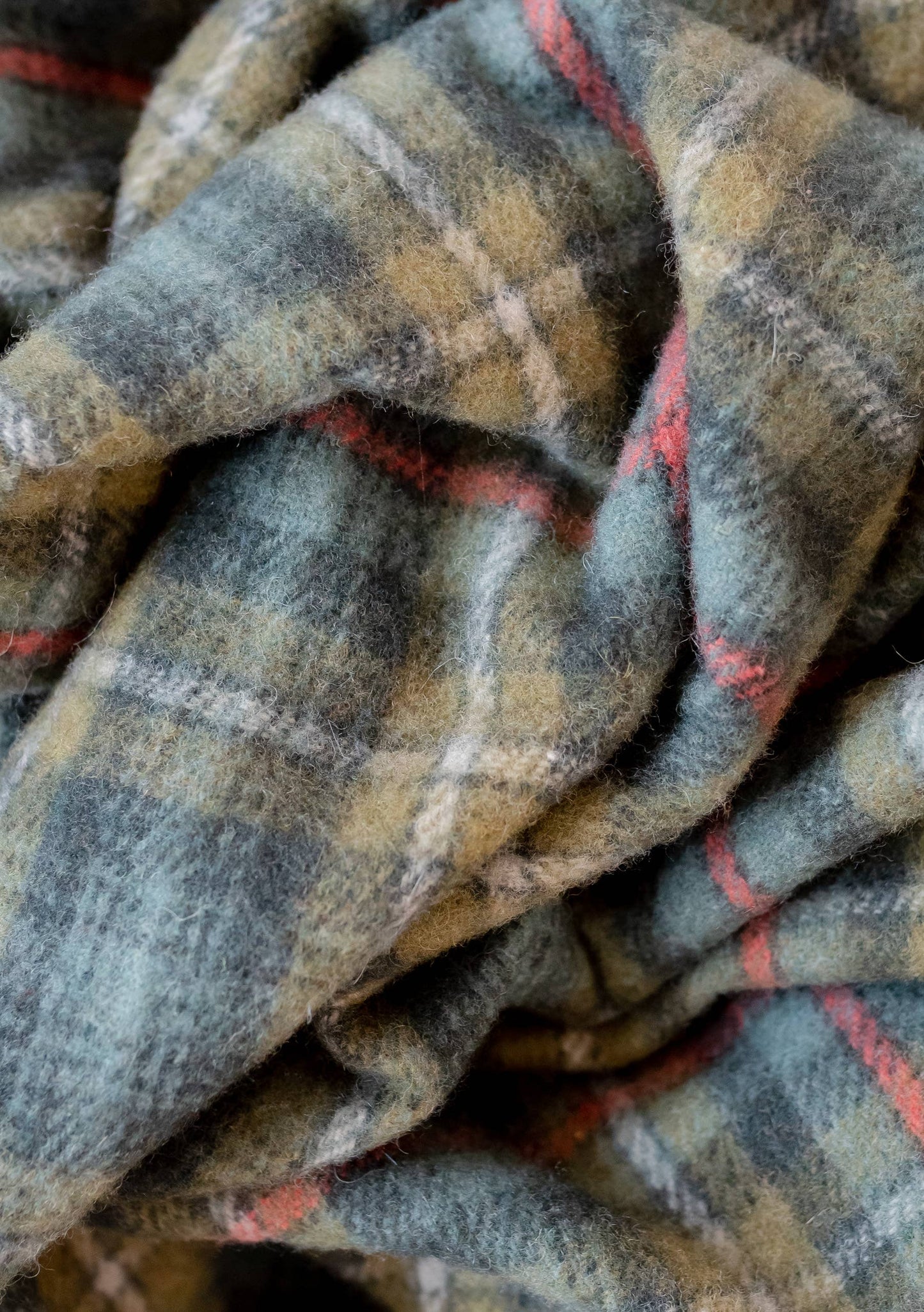 Recycled Wool Knee Blanket in Mackenzie Weathered Tartan
