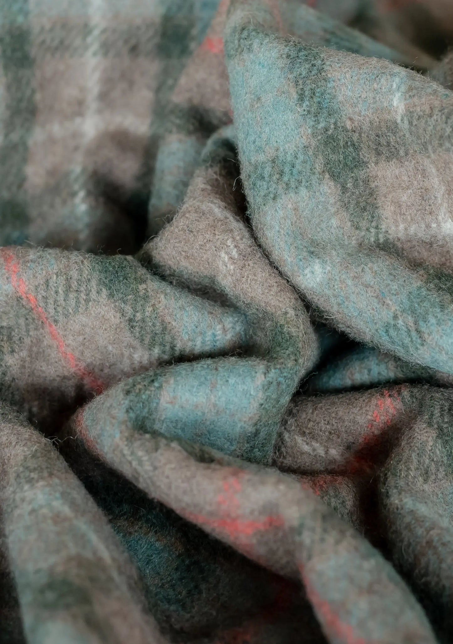 Recycled Wool Knee Blanket in Fraser Hunting Weathered