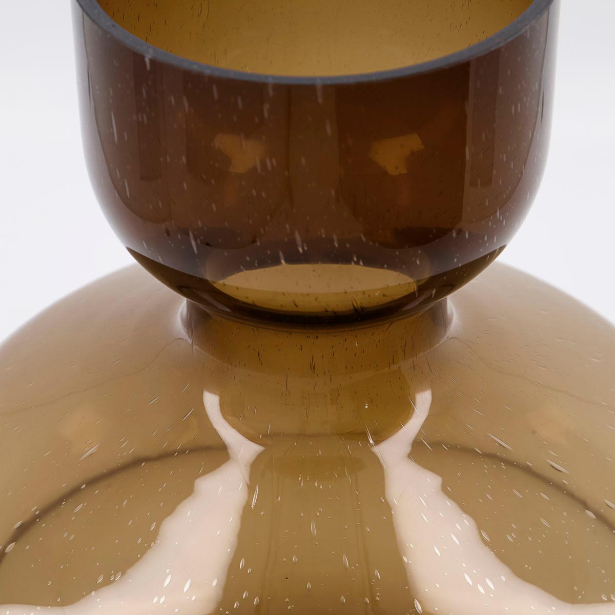 Amber Glass Vase