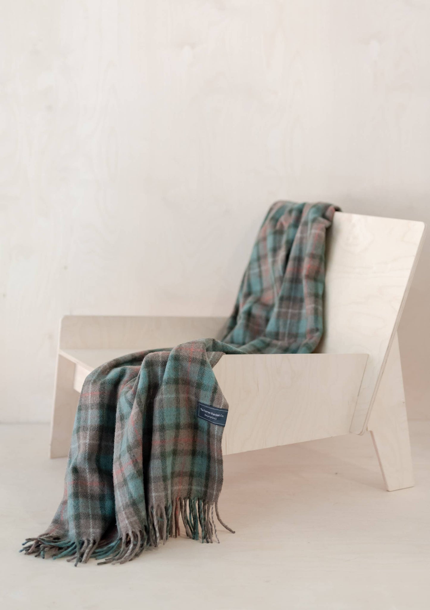 Recycled Wool Knee Blanket in Fraser Hunting Weathered