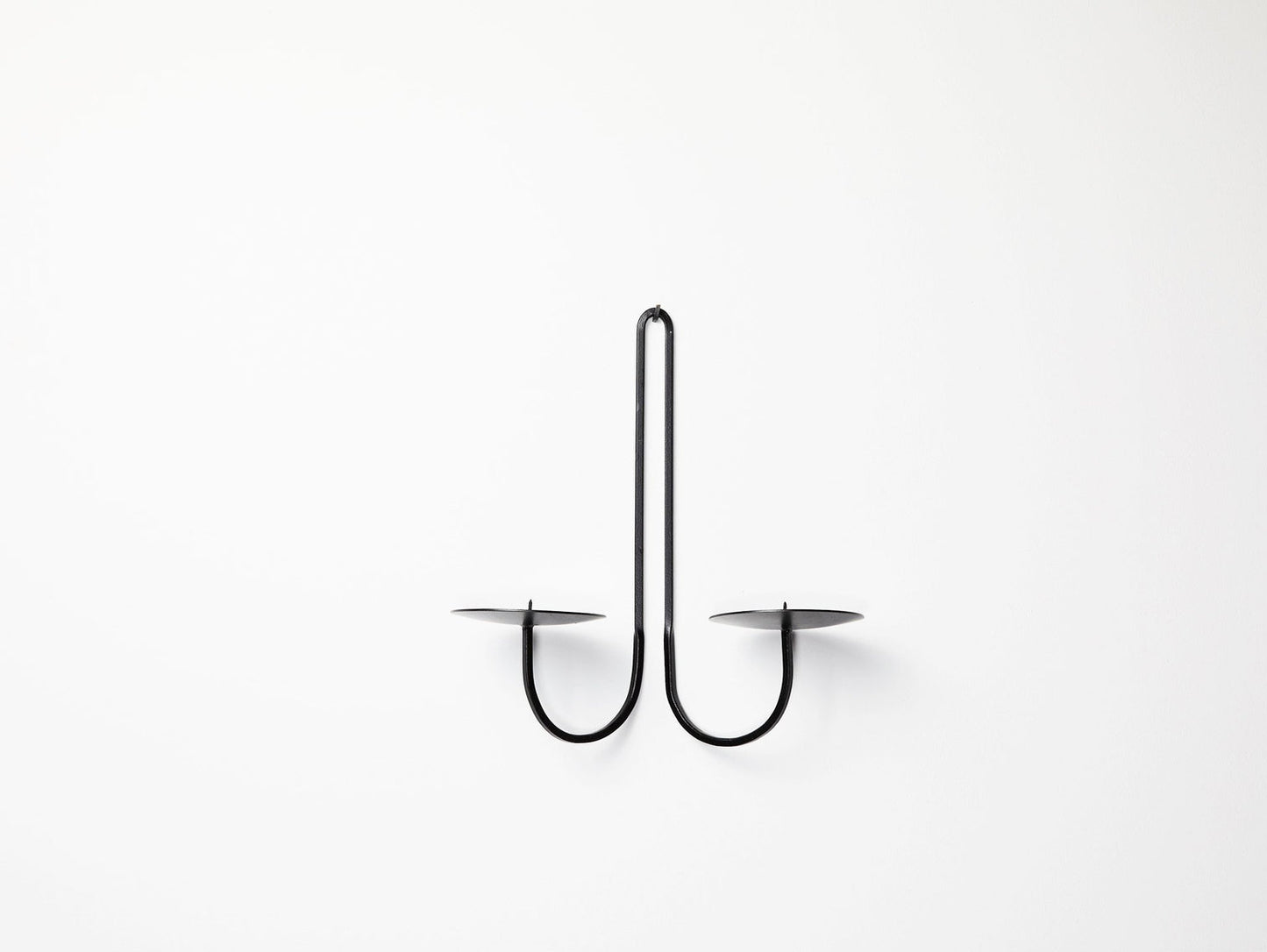 Two Arm Candle Holder - Iron