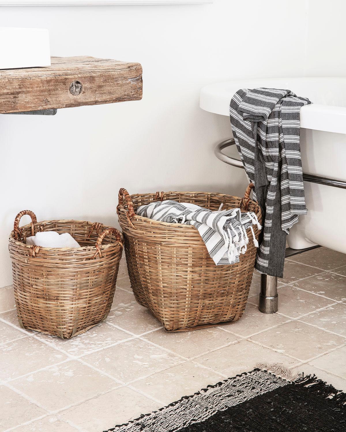 Bamboo Handled Baskets