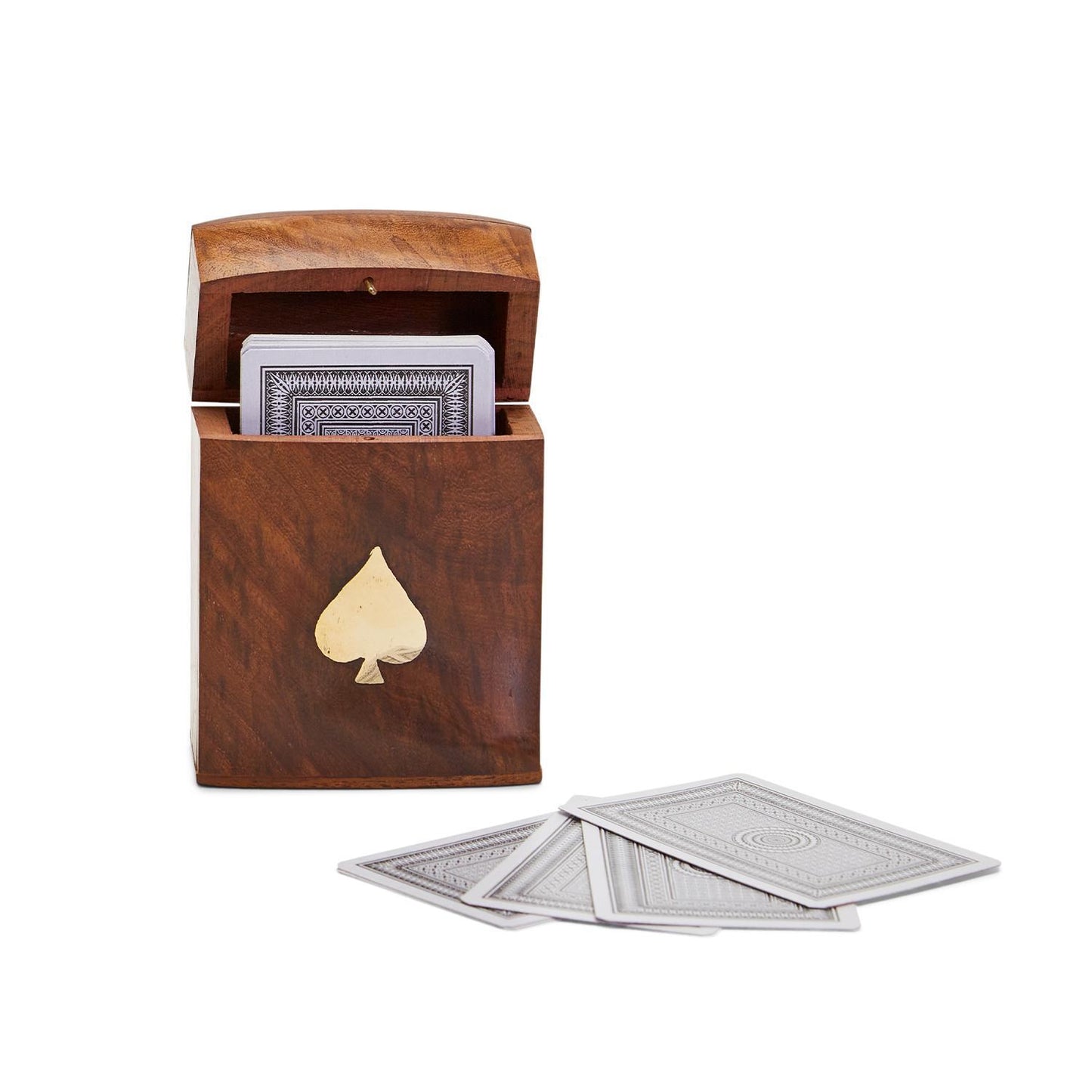 Playing Cards in Wooden Box