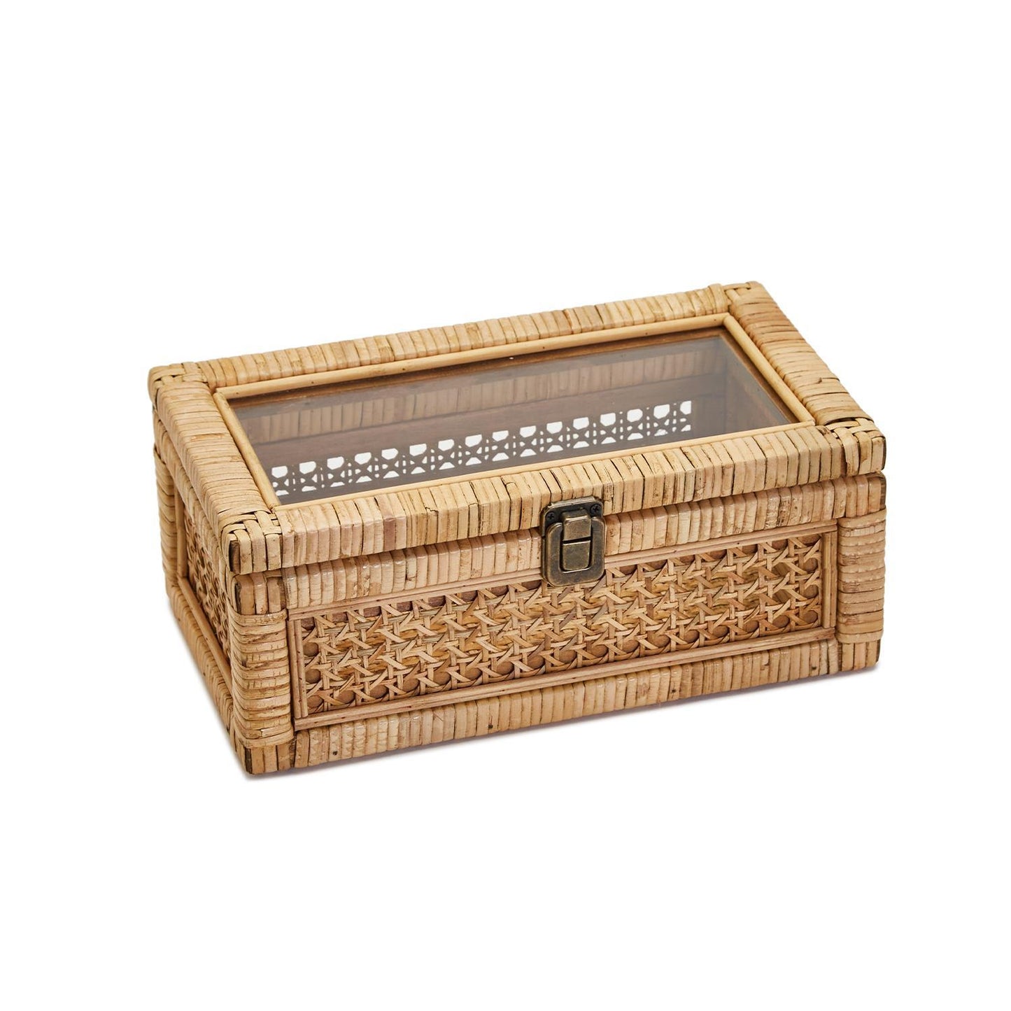 Rattan Small Hinged Box