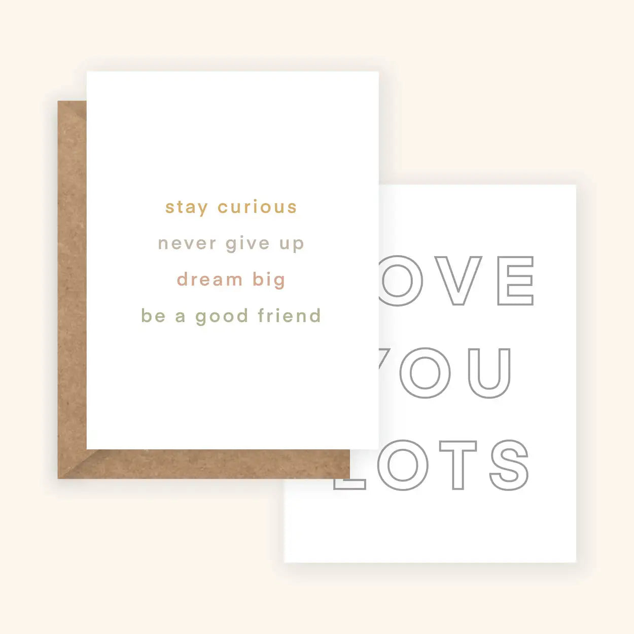 Advice for Kids + Love You Lots - 2 in 1 Card & Postcard