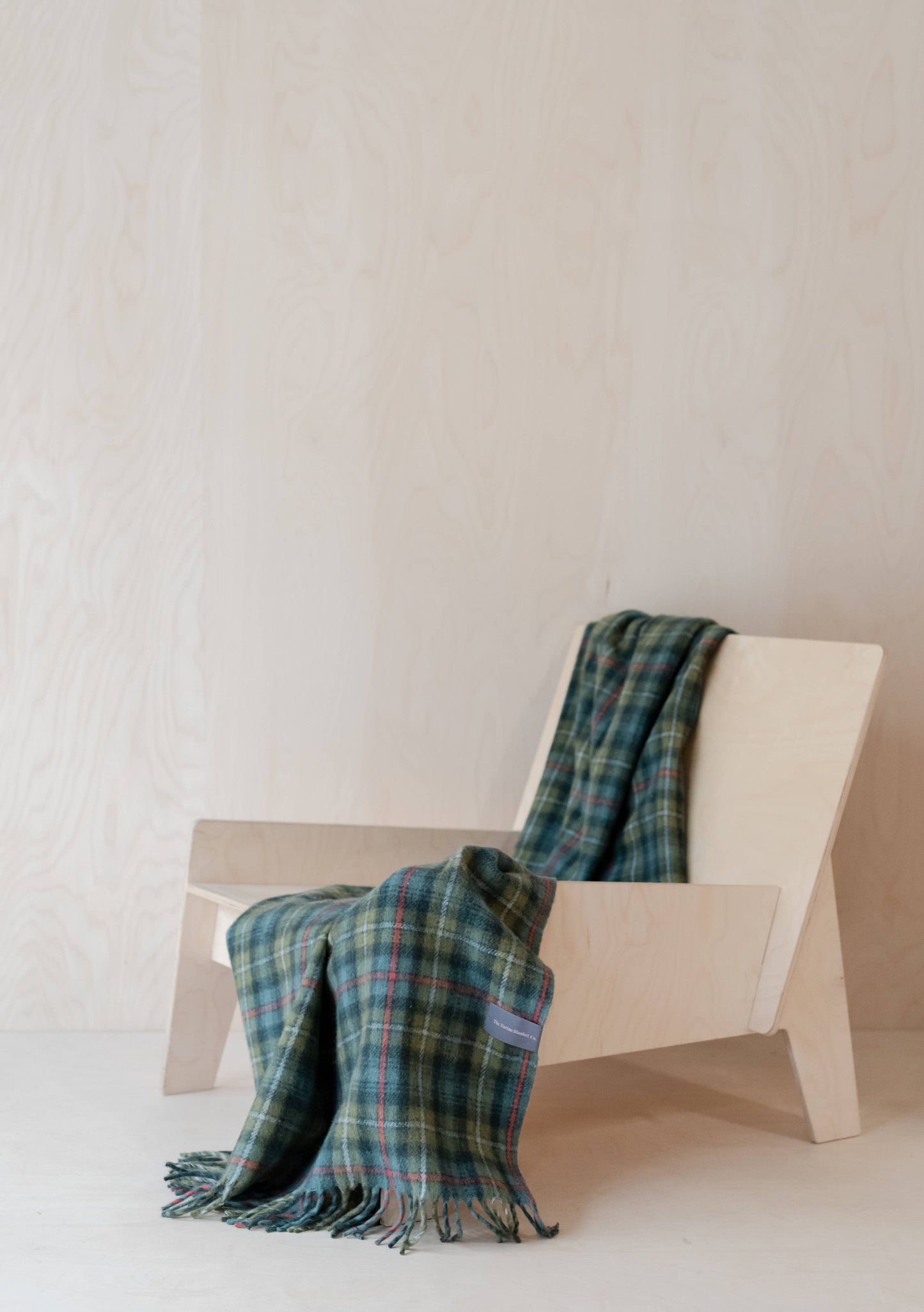 Recycled Wool Knee Blanket in Mackenzie Weathered Tartan