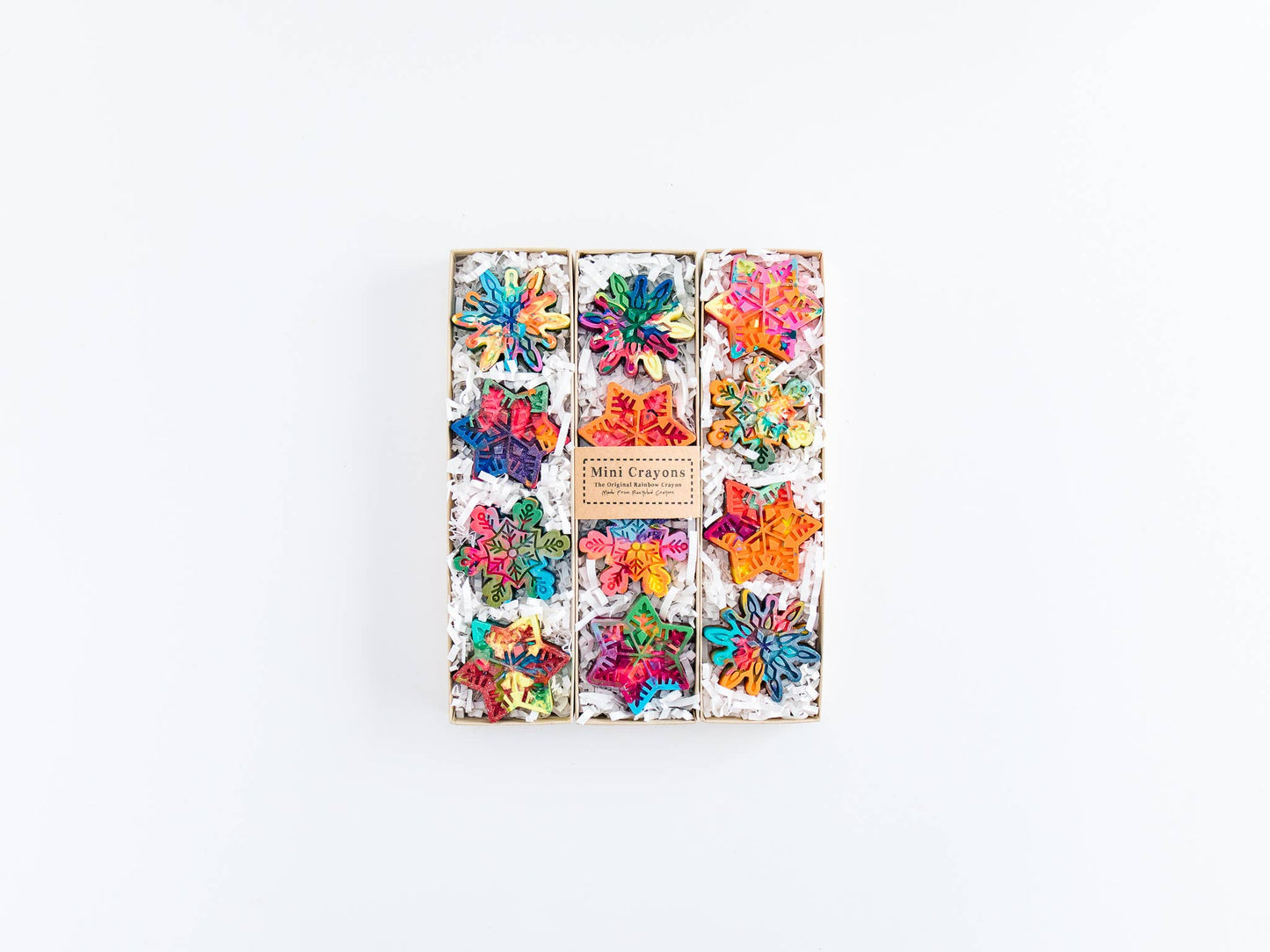 SALE Mini Snowflake Rainbow Crayon Boxed Set