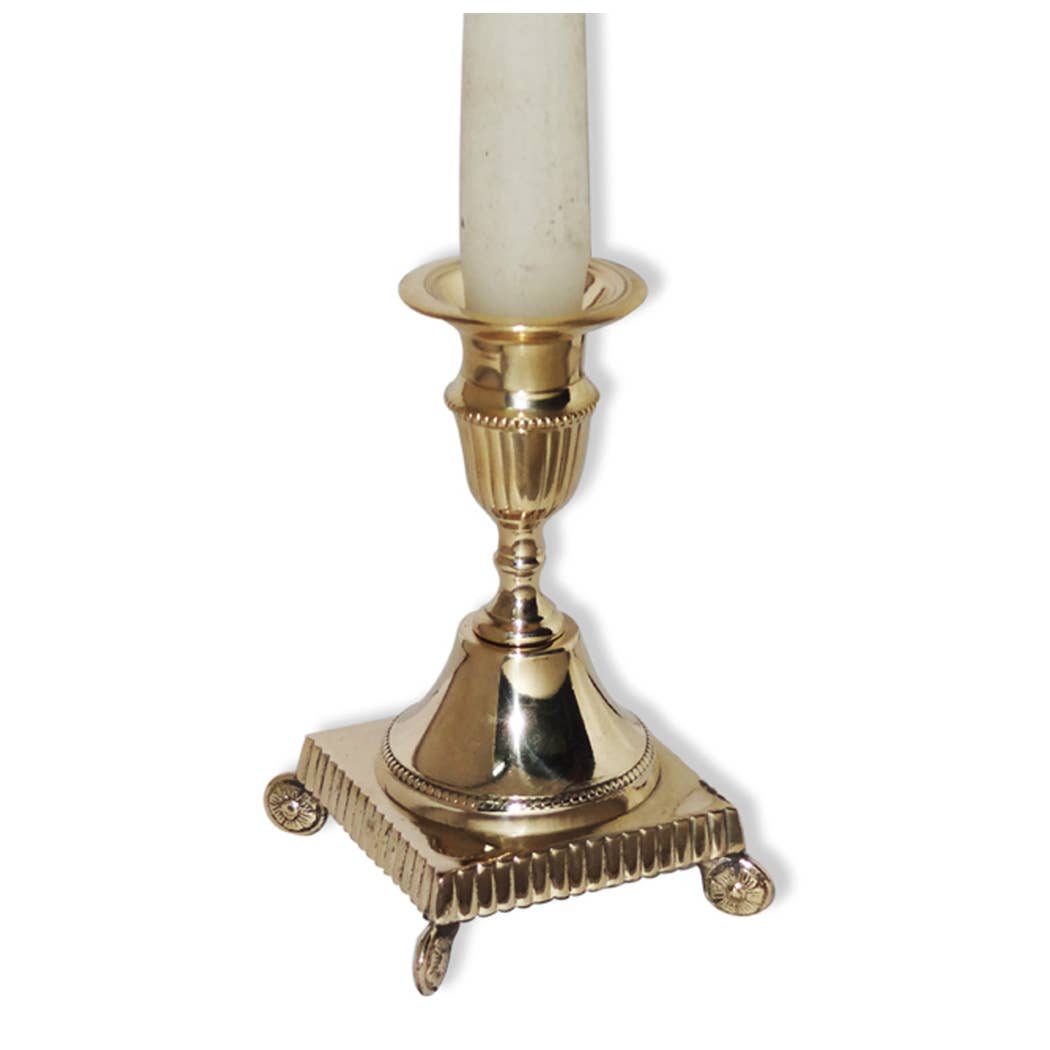 Solid Brass Candle Holder 5"