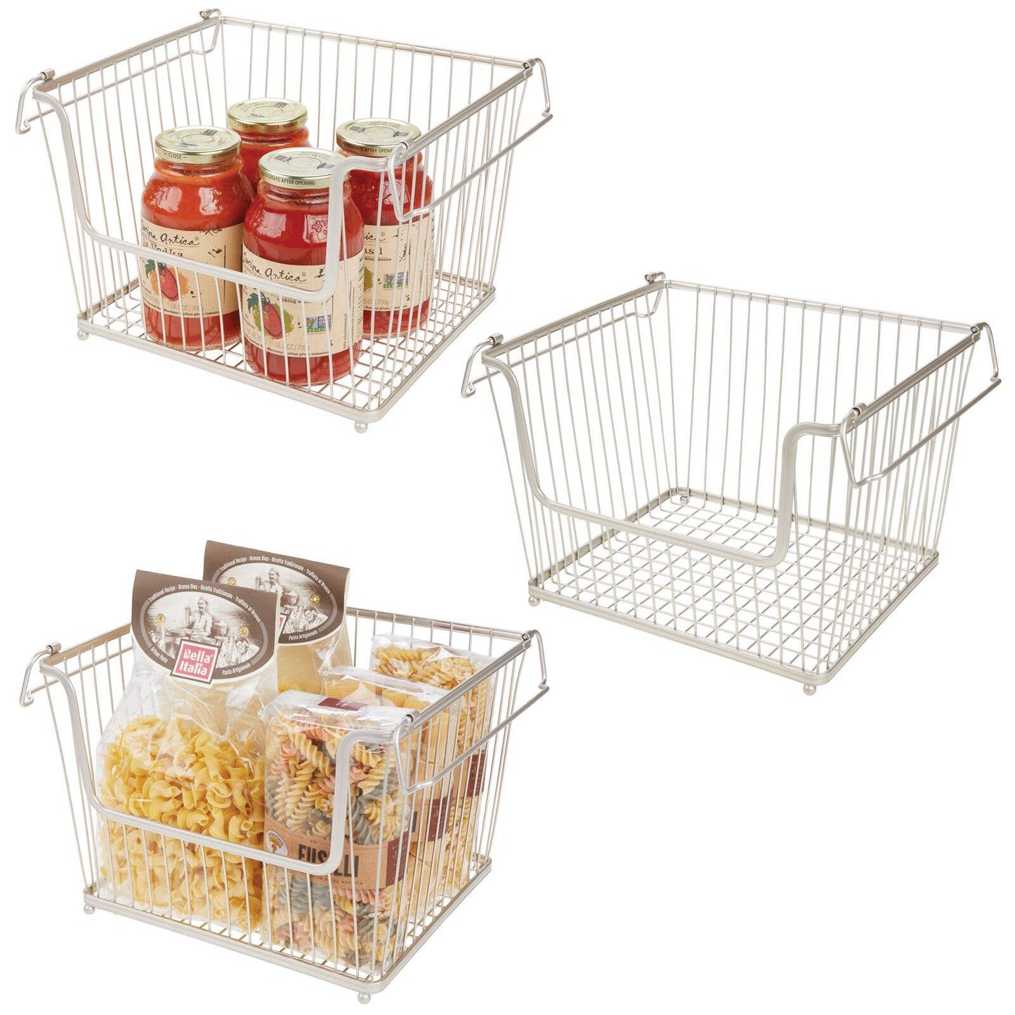 S/3 York Lyra Stacking Bins