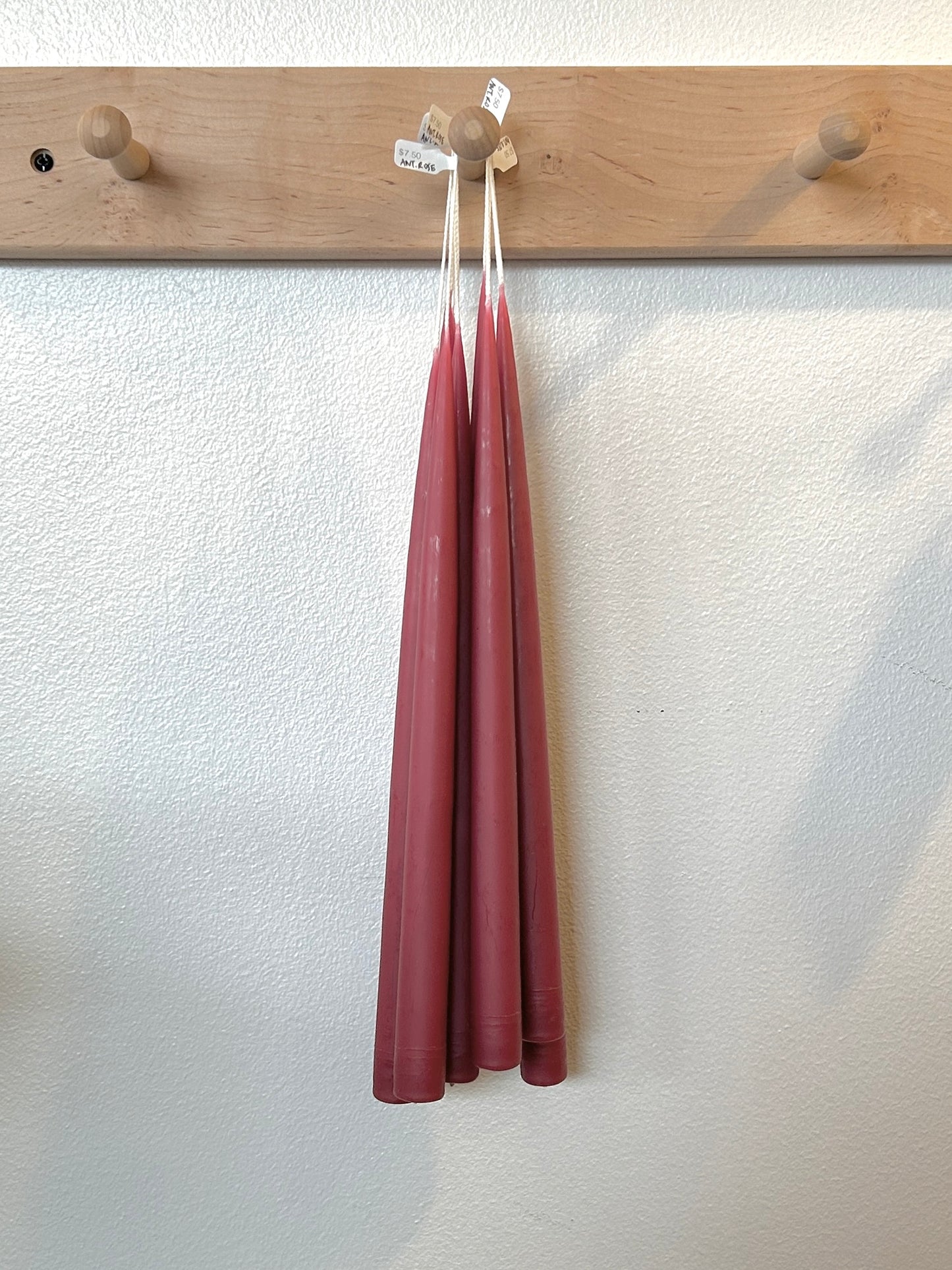 Hand-Dipped Taper Candle Pair - 13"