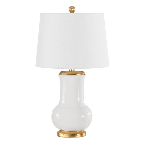 Lydia Ivory & Gold Lamp