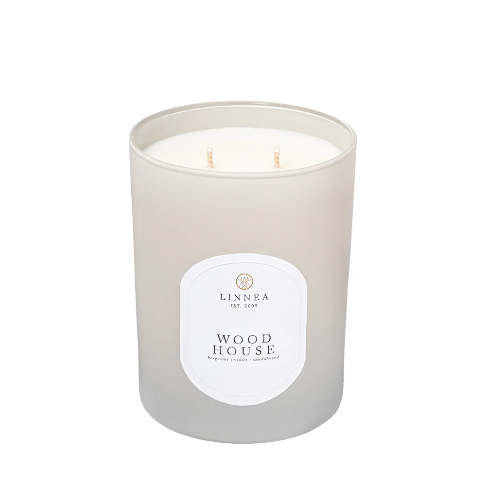 Wood House Large 2-Wick Candle