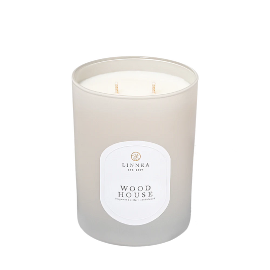 Wood House Large 2-Wick Candle