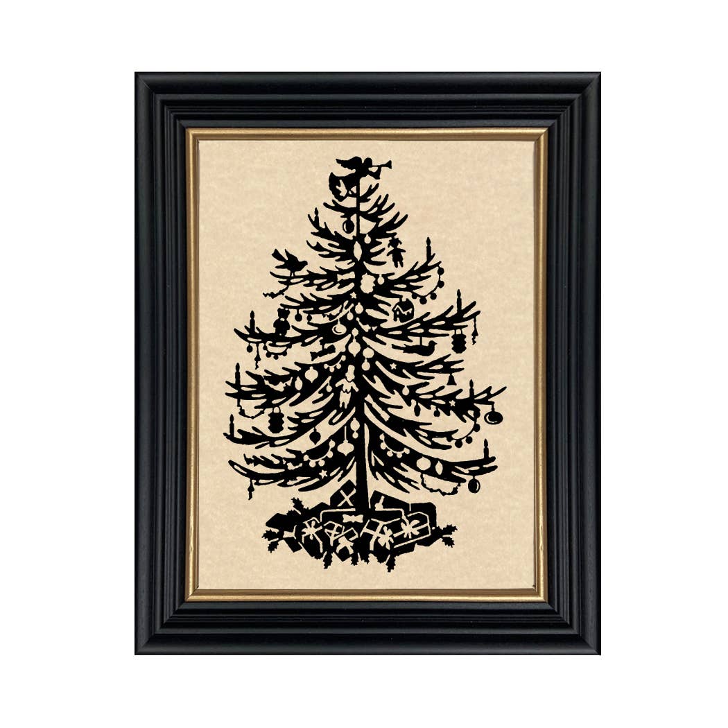 Christmas Tree - Framed Paper Cut Silhouette