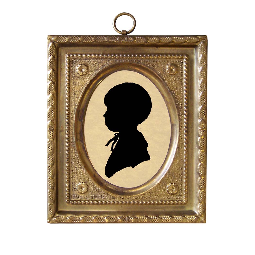 Boy - Mini Print in Brass Frame
